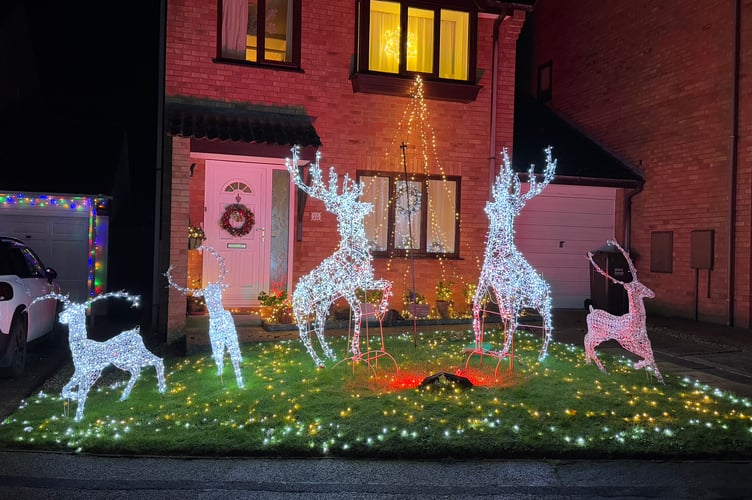 The second prizewinner in the Westernlea lights competition. AQ 1111