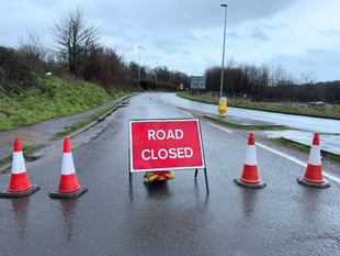Floods shut Crediton-area roads