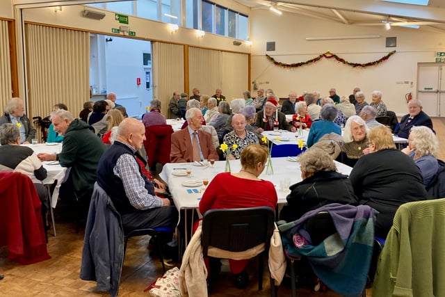 Dozens enjoy festive Rotary party for senior citizens in Crediton
