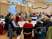 Dozens enjoy festive Rotary party for senior citizens in Crediton