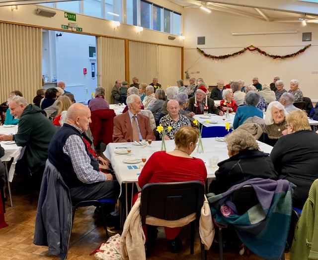 Dozens enjoy festive Rotary party for senior citizens in Crediton