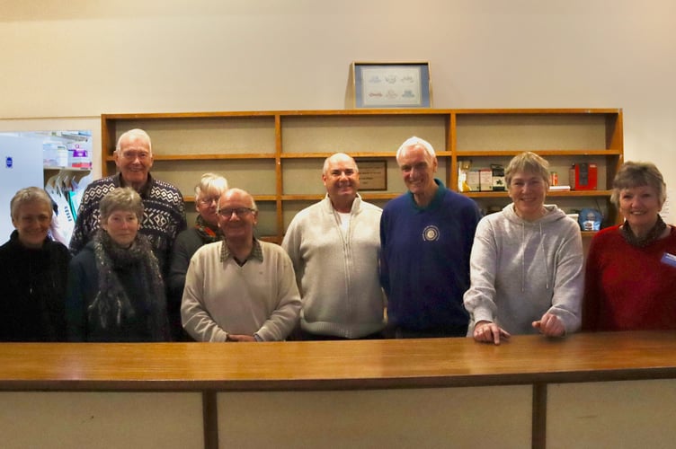 Some of the Rotarians who helped at the event