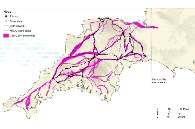 Full possible network of Roman roads