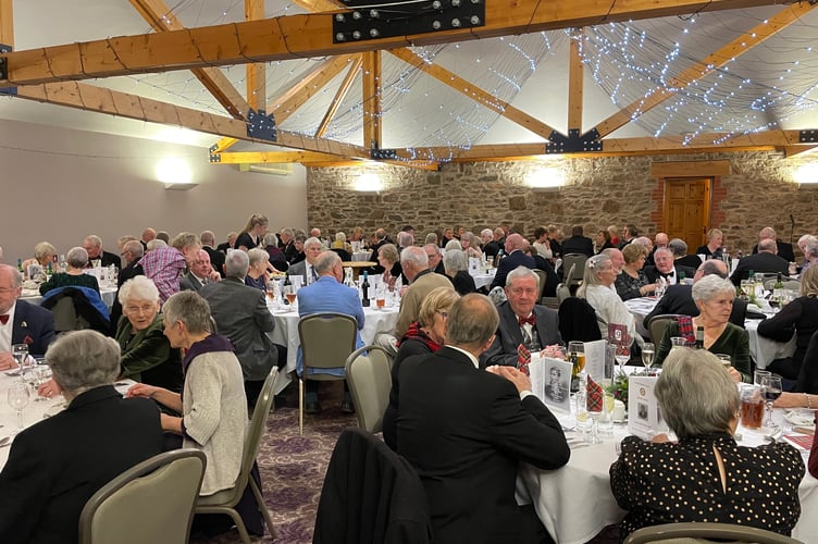 Tartan-clad guests at the Waie Inn