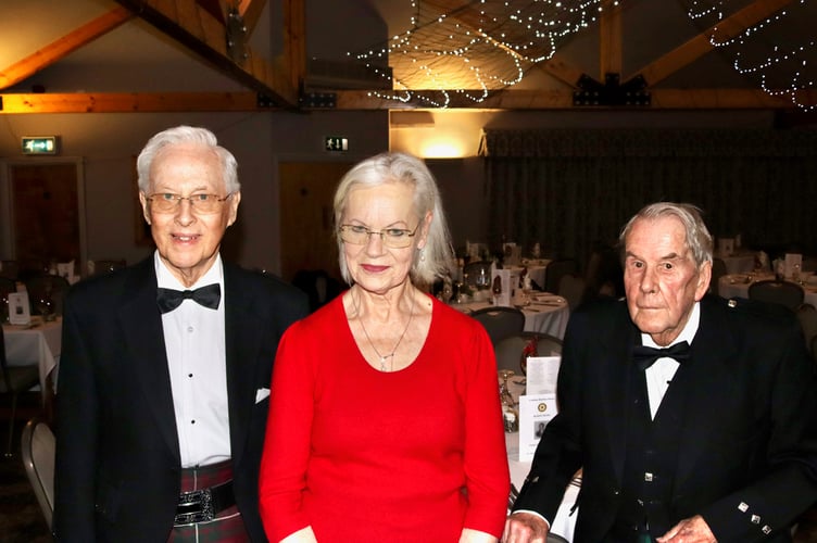 From left, Malcolm and Patricia Wilkinson, Wilson Mitchell