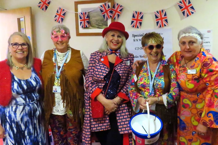 From left, Yvonne Green, Sue Coles , Jackie Coren, Tanya Manns, Doreen May of Bow Peeps