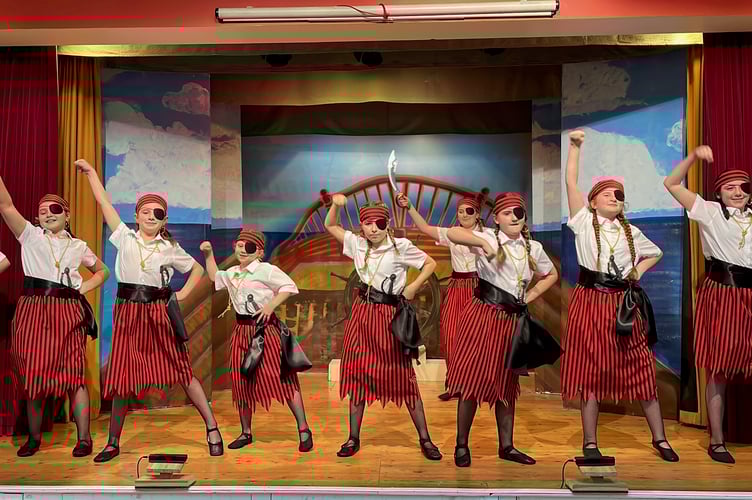 During pirate dance