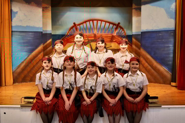 Nine youngsters are playing pirates in the show