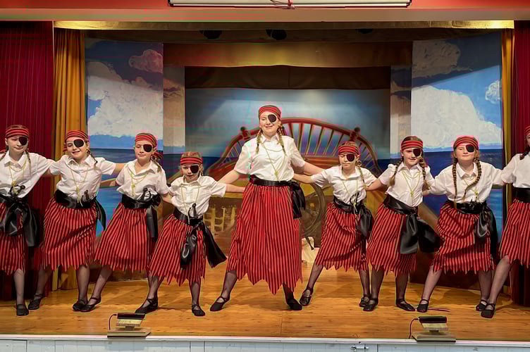 During pirate dance