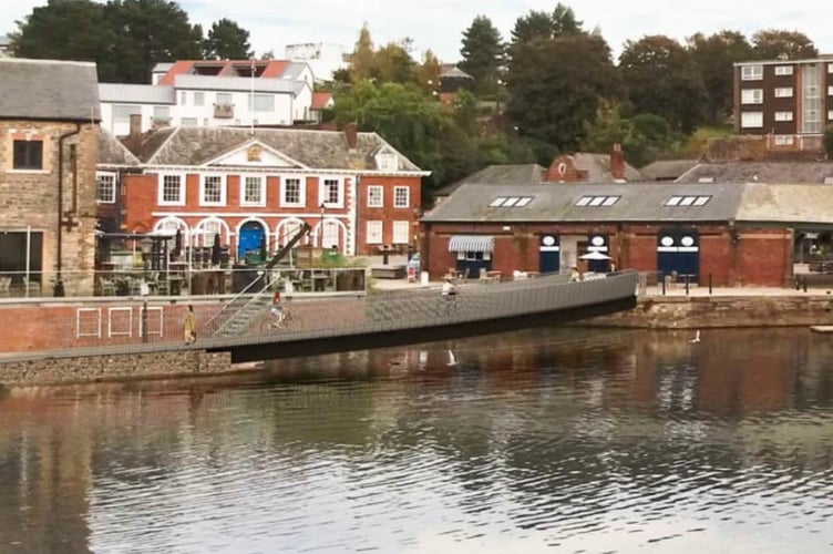 New Exeter Quay bridge