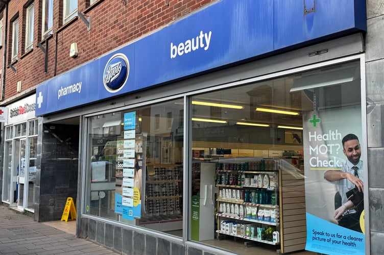 The Crediton Boots Pharmacy.  AQ 3459
