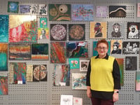 Award-winning Ukrainian artist's library workshop