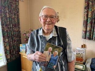 Crediton Town Band treat for Reg on his 100th birthday
