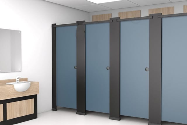 Swimming pool changing room upgrade at Crediton leisure centre