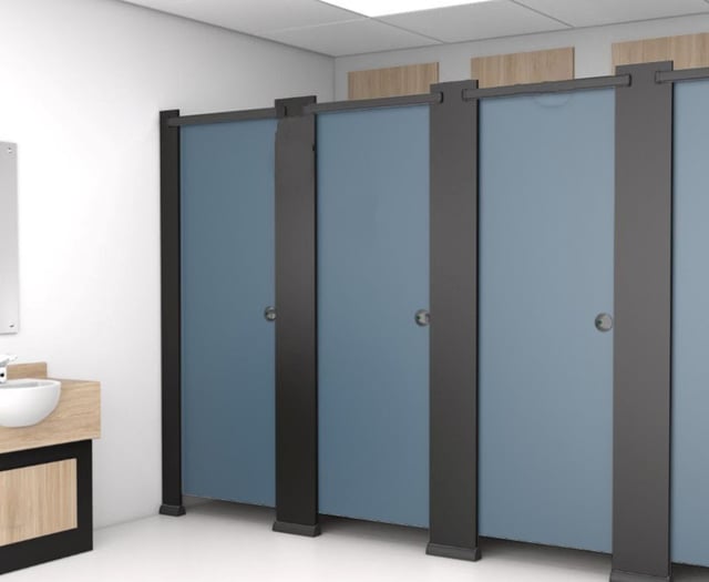 Swimming pool changing room upgrade at Crediton leisure centre