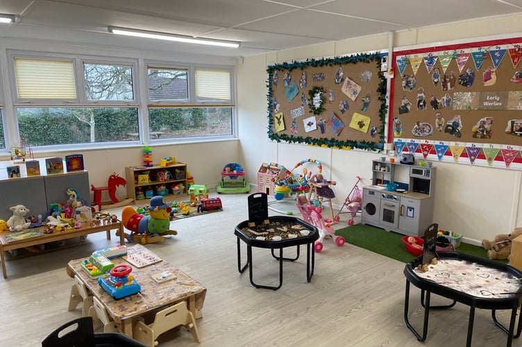 Inside one of the renovated classrooms