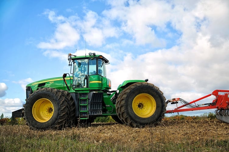 Tractor stock image
