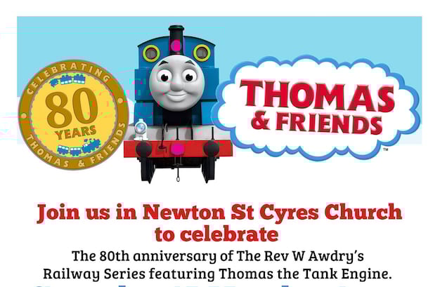 Thomas the Tank Engine event poster.

