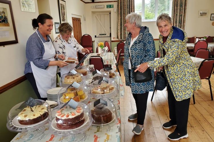 Time for cake at Coldridge Cafe after a previous talk and guided tour event.
