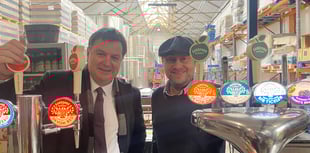 Central Devon MP in high spirits as he visits two local businesses 
