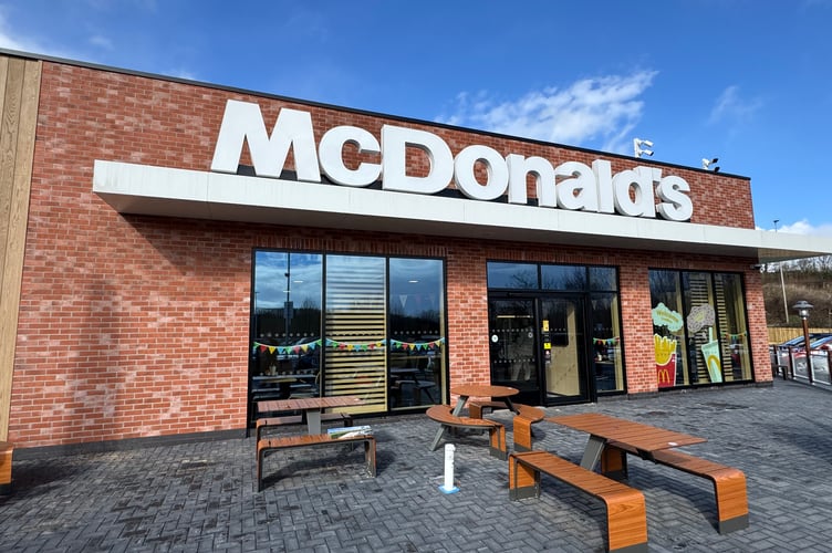 A view of the front door of the new Crediton McDonald’s restaurant.  AQ 4942

