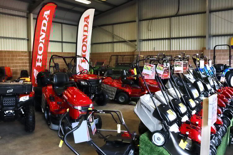 26 February 2025 Andrew Symons open day 6x pic special A selection of lawnmowers and other vehicles  (Will Goddard, Crediton Courier)