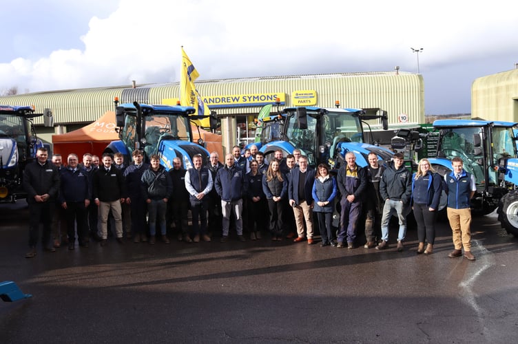 Assembled Andrew Symons staff at the open day