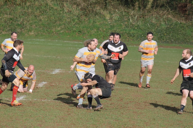Crediton Veterans didn’t let South Molton Veterans stop them achieving a win.  AQ 0581
