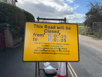 Delayed Fordton daytime road closure due to start on Monday
