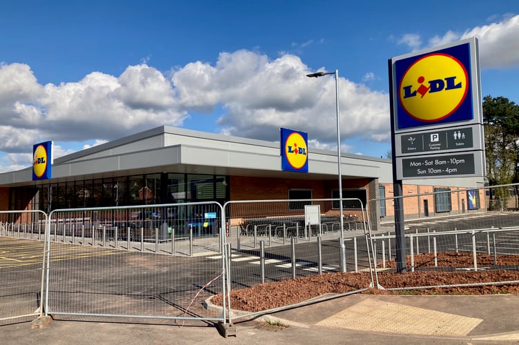 The new Crediton Lidl store