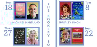 Free afternoon author events at Crediton bookshop this spring