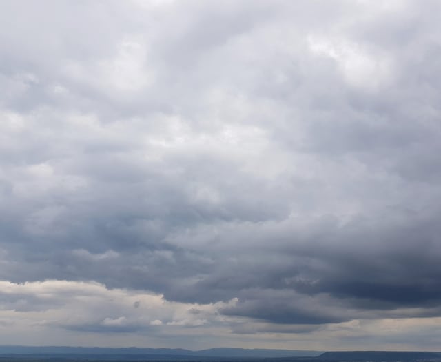 Partly cloudy today with patchy rain tomorrow