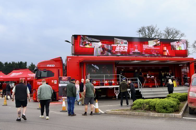 The Big Red Truck at Mole Avon Country Stores in Crediton