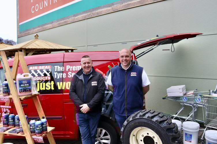 From left, Rich Shelley and Ben Collard of Air-Seal Products