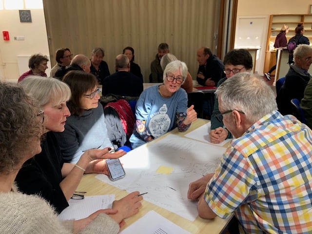 The Crediton Conversation about land use at Barnfield in 2024.

