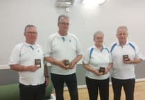 Hundreds of pounds raised at yearly Bow bowls tournament