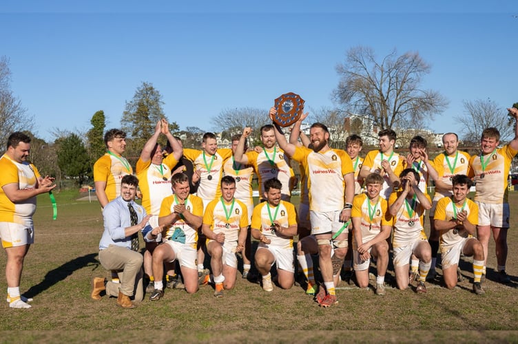 The victorious Crediton RFC Quins