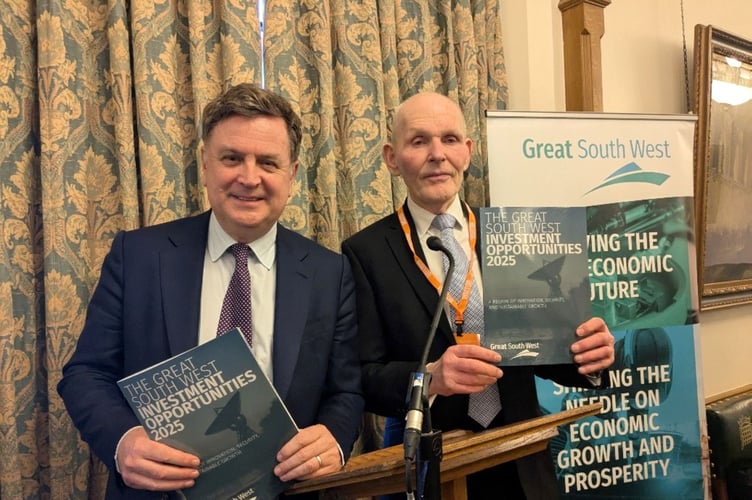 Mel Stride MP with Tim Jones, Chair of Great South West Internationalisation Programme Board