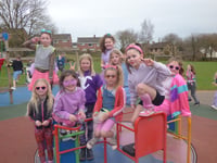 Landscore rocked Neon 80s for Red Nose Day
