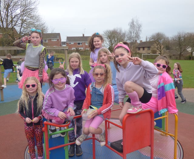 Landscore rocked Neon 80s for Red Nose Day
