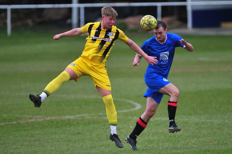 South West Peninsula League Premier East. Newton Abbot Spurs versus Crediton United. A one all draw at the end of a hard-fought 90 minutes