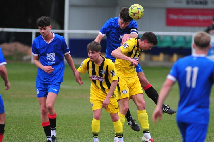 South West Peninsula League Premier East. Newton Abbot Spurs versus Crediton United. A one all draw at the end of a hard-fought 90 minutes