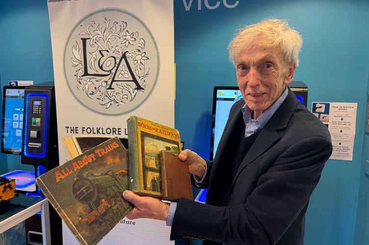 Dr Paul Cleave of Exeter University spoke during the Railway Heritage Archive Unveiling event.  AQ 7067

