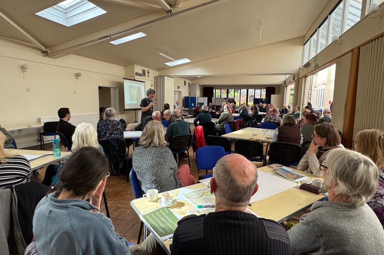A full house for the consultation in Crediton.  AQ 6917
