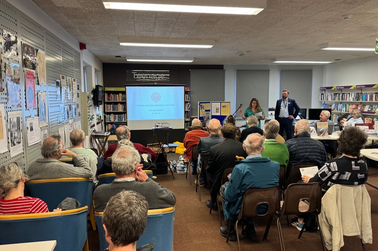 There was a good crowd at the Railway Heritage Archive launch.  AQ 7003
