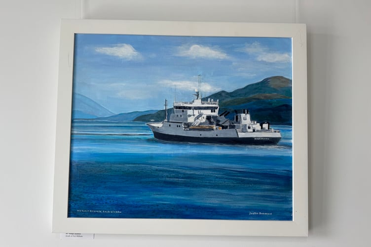 A painting by Justin Beament which is on display at Redlands Surgery in Crediton.  AQ 7188

