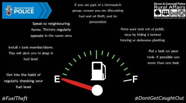 Devon and Cornwall Police have issued advice about fuel theft.