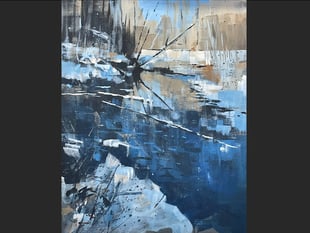 Demonstration by Phil Creek at Newton St Cyres Art Group
