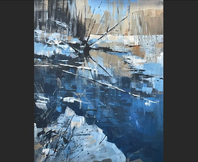 Demonstration by Phil Creek at Newton St Cyres Art Group
