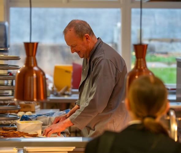 The kitchen manager at QE's Barnfield campus.
